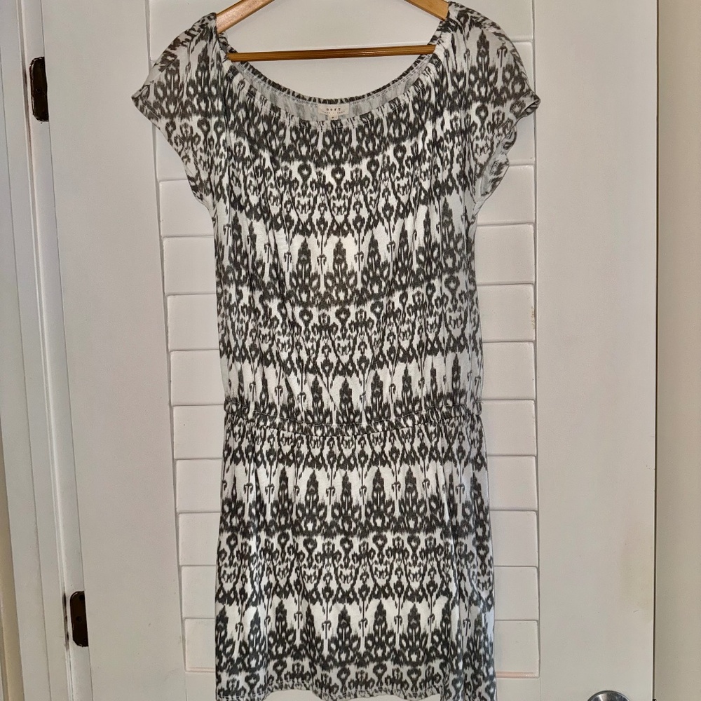 Soft Joie Drop Waist Porcelain Antracite Dress Sz S NWT